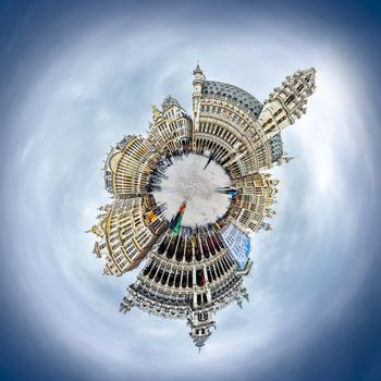 Brussels grand place panorama