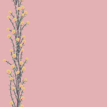 Floral vector pattern. Seamless doodle flowers.
