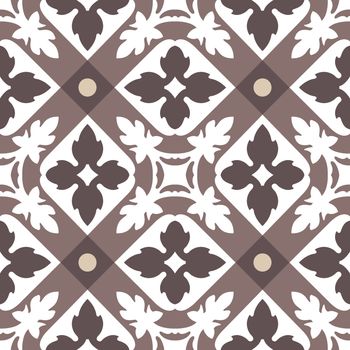 Portuguese tiles seamless pattern. Vintage background - Victorian