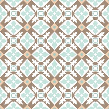 Portuguese tiles seamless pattern. Vintage background - Victorian