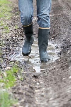 rubber boots rural agriculture