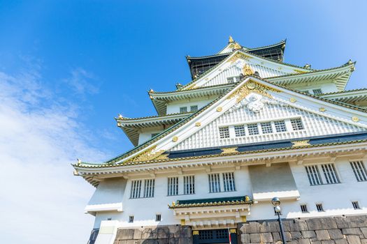 Japanese osaka castle