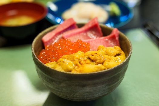 Japanese seafood Donburi
