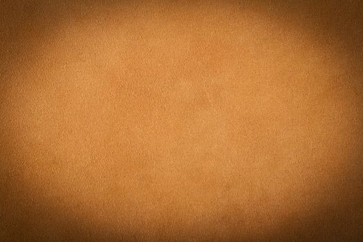 Close up of orange leather texture