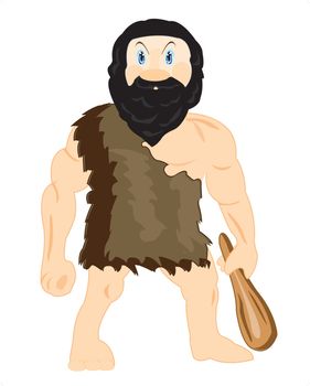 Cave person with blackjack