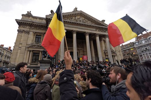 BELGIUM - BRUSSELS - ATTACKS - TRIBUTE