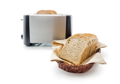 Toast bread and toaster