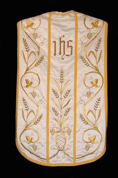 Golden embroidered church vestments