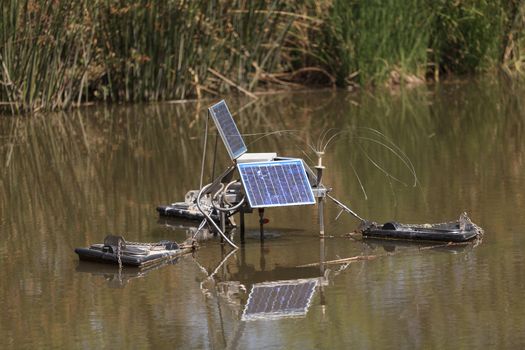 Solar powered water monitoring system