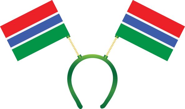 Headgear flag Gambia
