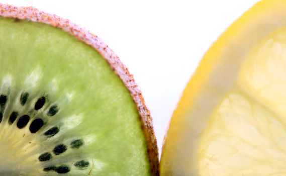 Kiwi Fruit and Lemon Slice