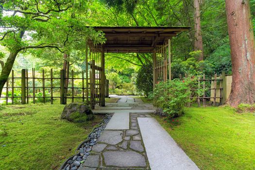 Covered Gate at Japanese Garden