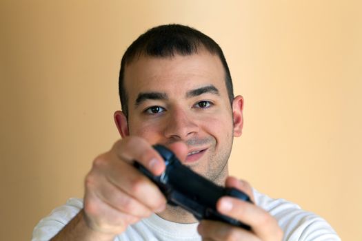 Man Playing Video Games