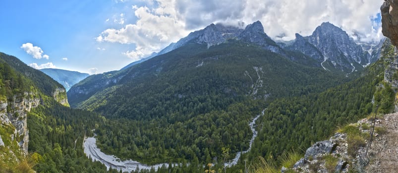 Landscape on the Dolomiti of Brenta Group