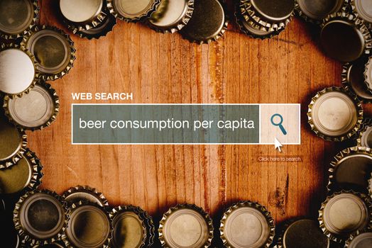 Beer consumption per capita - web search bar glossary term.