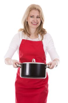 female cook in apron