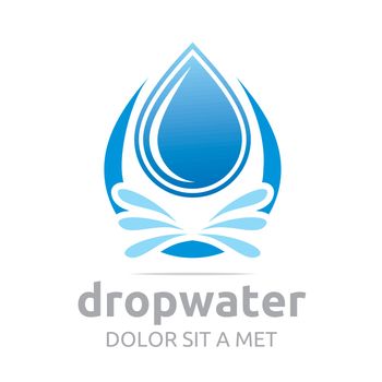 water drop pure symbol icon business