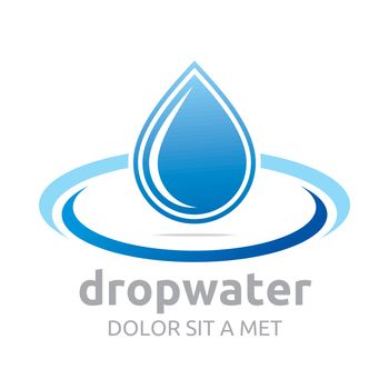drop water pure shapes symbol design