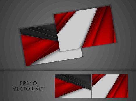 vector business cards set