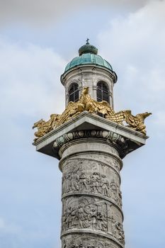 architectural detail of the Saint Karl church in Vienna