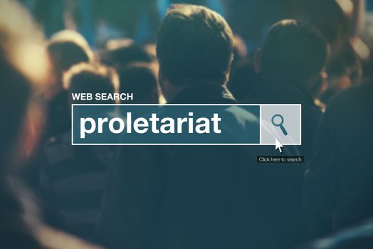 Proletariat - web search bar glossary term