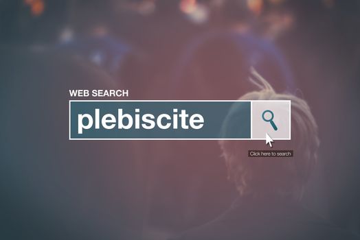 Plebiscite - web search box glossary term