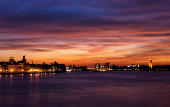 Dordrecht after sunset