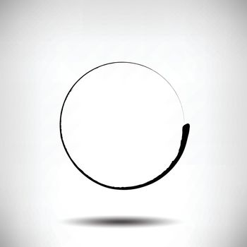 Pinstripe circle grunge black background