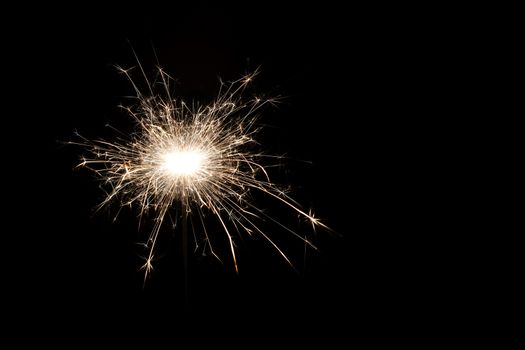 Buring sparkler