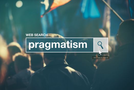 Web search bar glossary term - pragmatism
