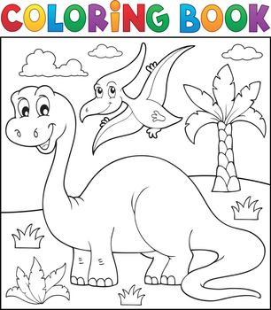 Coloring book dinosaur theme 3