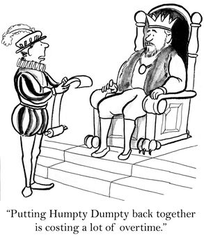 The humpty dumpty project is expensive