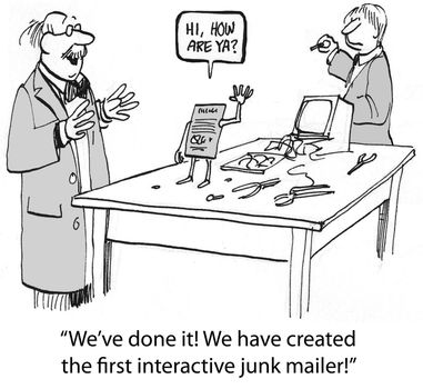 Interactive mailer is the first in the world.