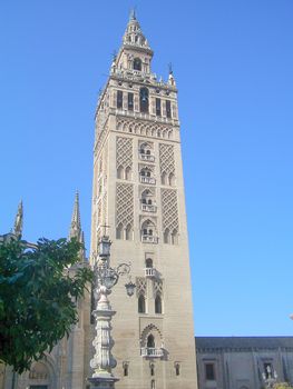 The Giralda, Bell Tower of Sevilla Cathedral, formerly a minaret