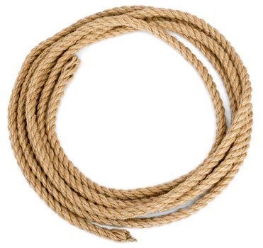 Rope loop isolated on white background