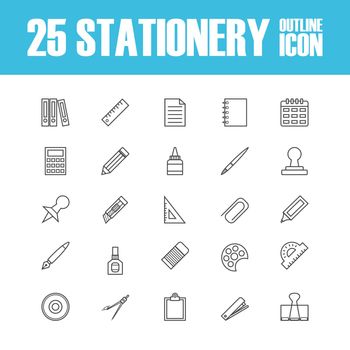 outline stationery icon