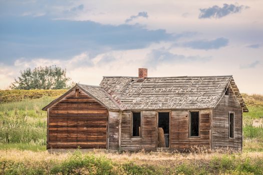 old homestead on prairie