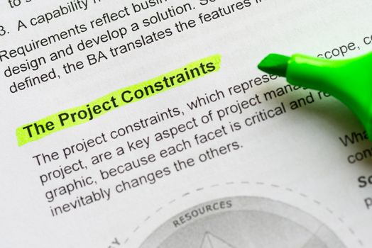the project constraint
