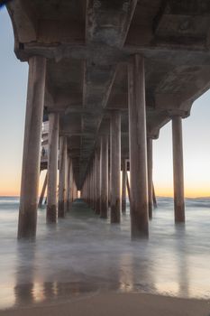 Under the Huntington Beach Pier