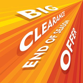 big clearance offer banner design