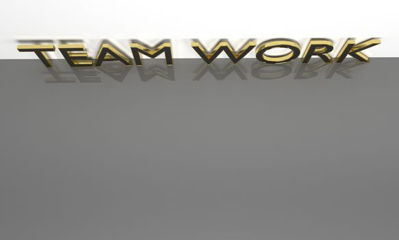Job, work concept words Teamwork , 3d render