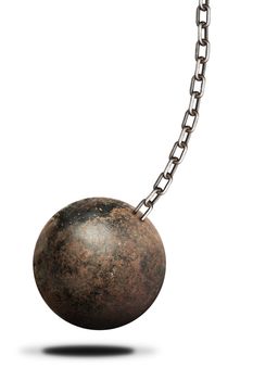 Ball and chain isolated 
