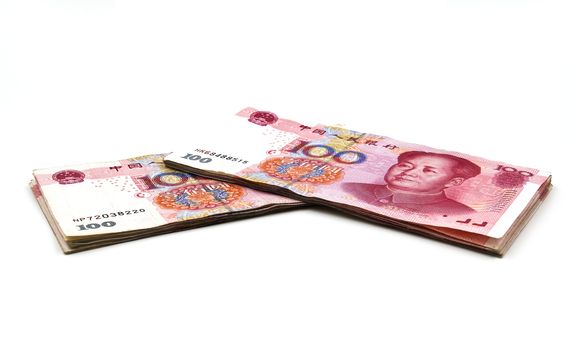 Chinese yuan money 100 banknotes