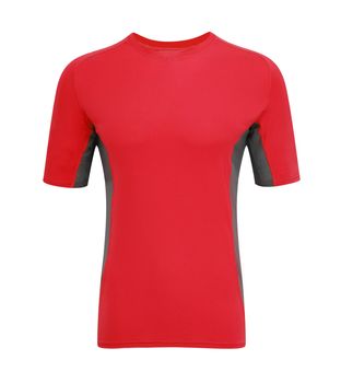 red t-shirt isolated 