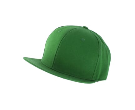 green cap with clipping path