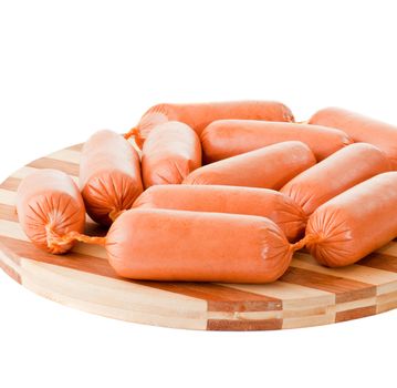 delicious sausages on board