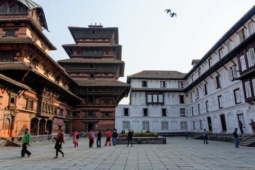 Kathmandu Durbar Square museum courtyard, Nepal