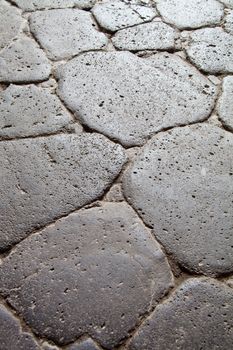 ancient cobblestone road 