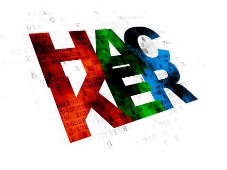 Security concept: Hacker on Digital background