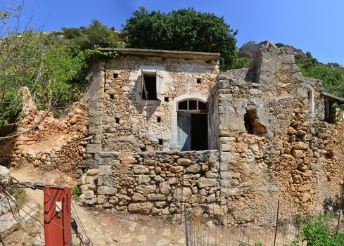 ancient greek house ruin